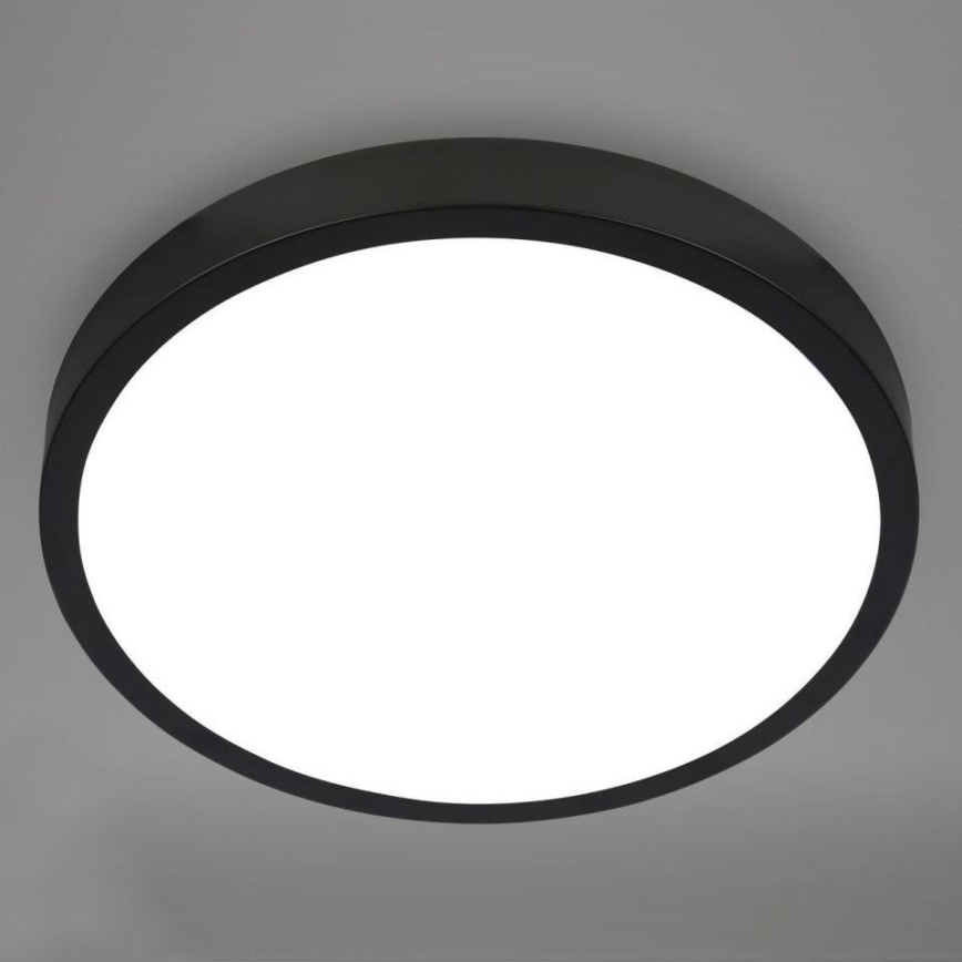 Briloner 3709-015 - LED RGBW Aptumšojama griestu lampa LED/22W/230V 4000K d. 38 cm melna + tālvadības pults