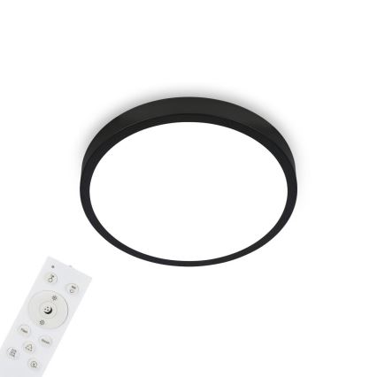 Briloner 3709-015 - LED RGBW Aptumšojama griestu lampa LED/22W/230V 4000K d. 38 cm melna + tālvadības pults