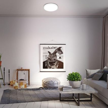 Briloner 3709-016 - LED RGBW Aptumšojama griestu lampa LED/22W/230V 4000K d. 38 cm balta + tālvadības pults