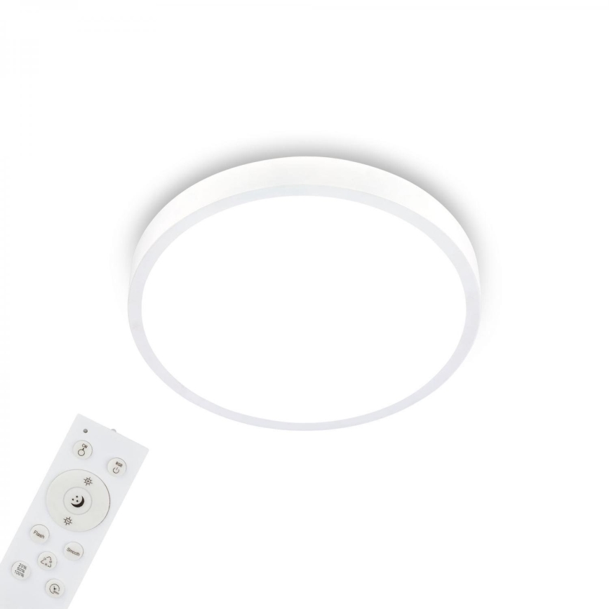 Briloner 3709-016 - LED RGBW Aptumšojama griestu lampa LED/22W/230V 4000K d. 38 cm balta + tālvadības pults
