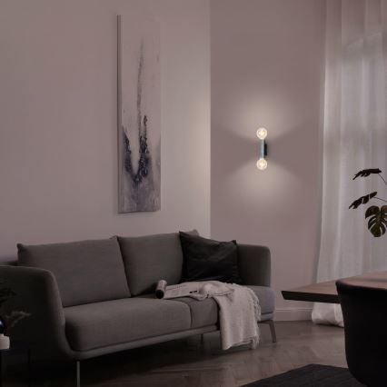 Briloner 3710-024 - Sienas gaismeklis RETRO 2xE27/10W/230V