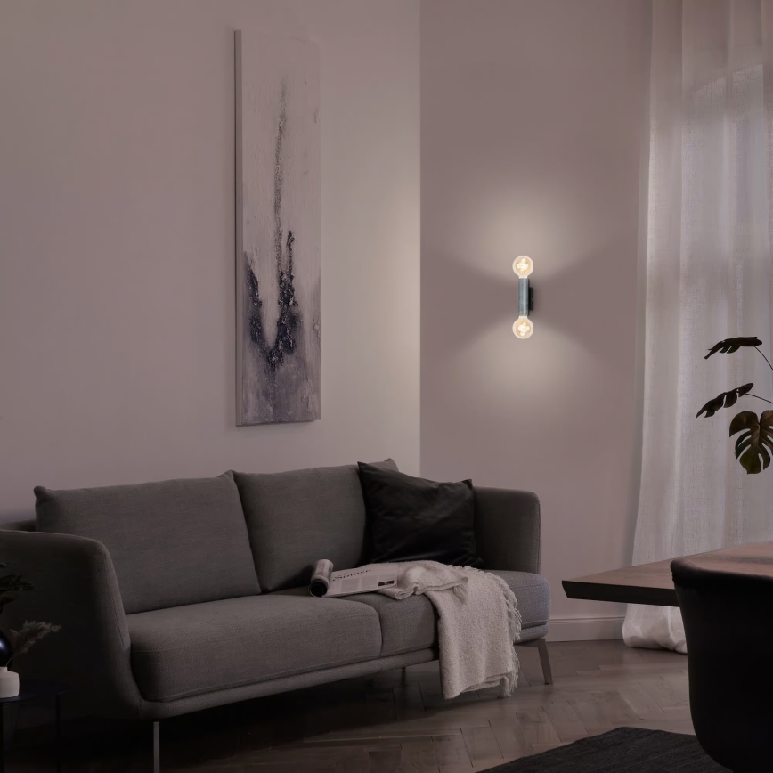 Briloner 3710-024 - Sienas gaismeklis RETRO 2xE27/10W/230V