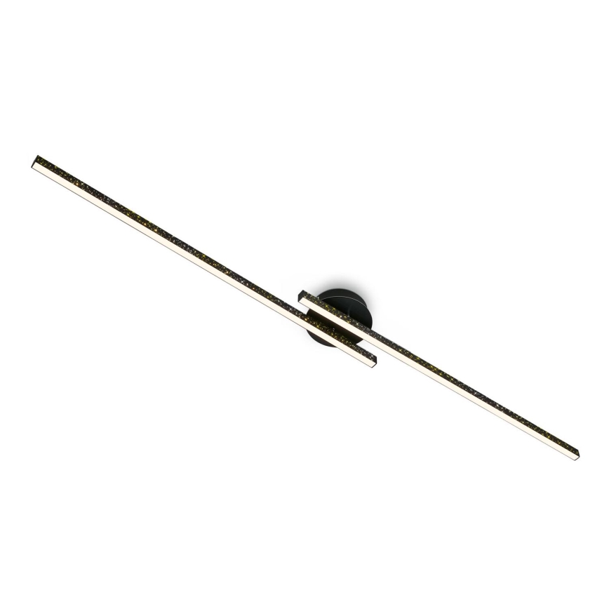 Briloner 3717-025 - LED Virsapmetuma lustra REY 2xLED/12W/230V melna