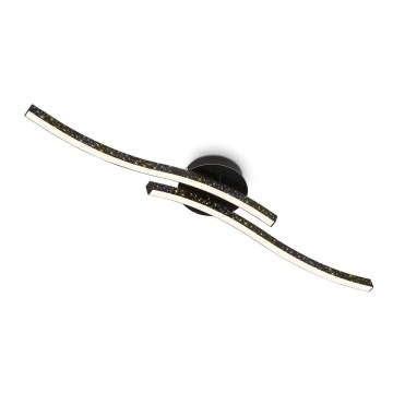 Briloner 3718-025 - LED Virsapmetuma lustra REY 2xLED/6W/230V melna