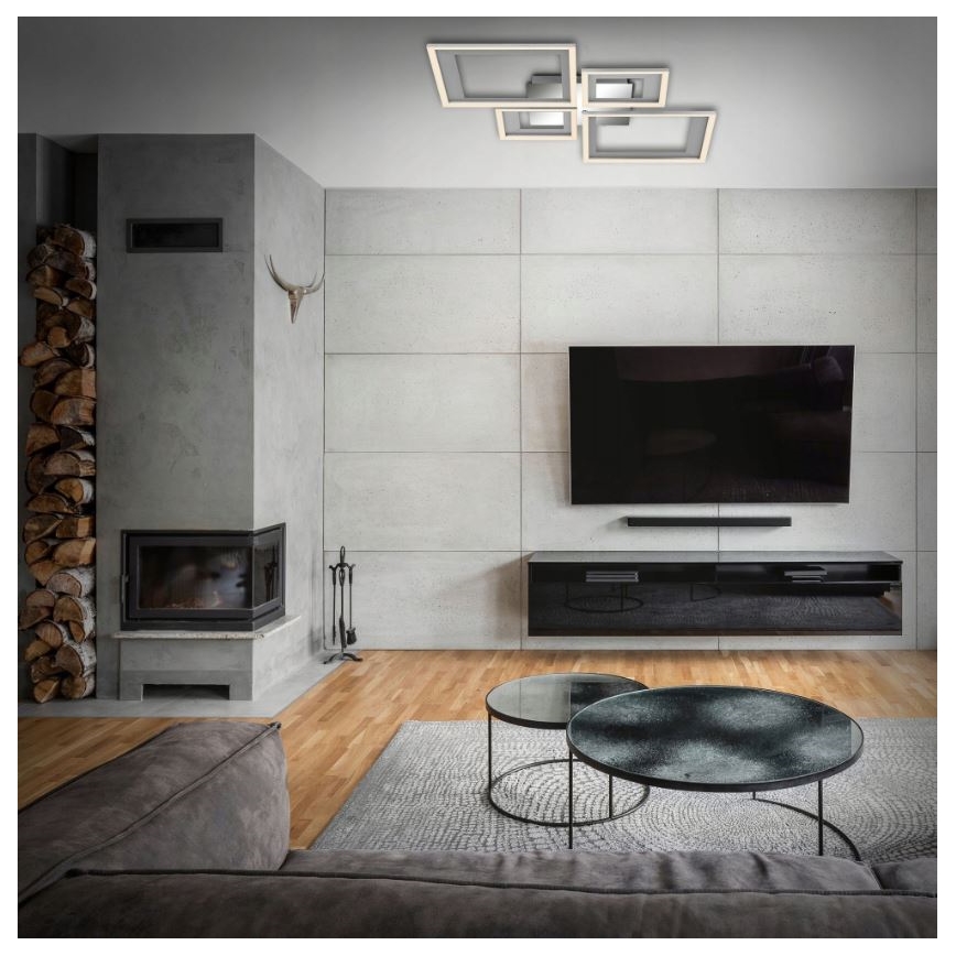 Briloner 3727-019 - LED Aptumšojama griestu lampa FRAME LED/38W/230V