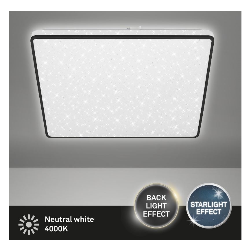Briloner 3749-415 - LED Griestu lampa LINO LED/24W/230V melna