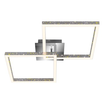 Briloner 3751-019 - LED Aptumšojama griestu lampa FRAME LED/20W/230V hroms