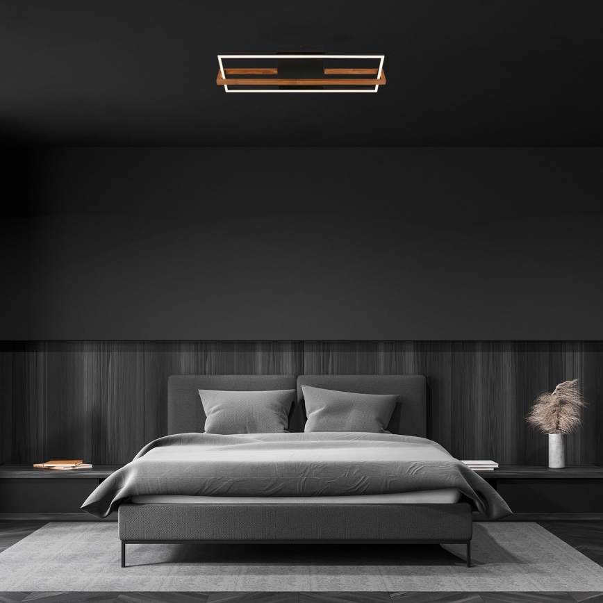 Briloner 3777-015 - LED griestu gaismeklis FRAME LED/21W/230V 3000K melns