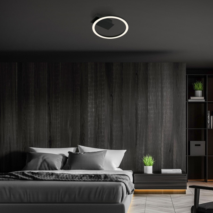 Briloner 3778-015 - LED griestu gaismeklis FRAME LED/5W/230V Ø 20 cm melns