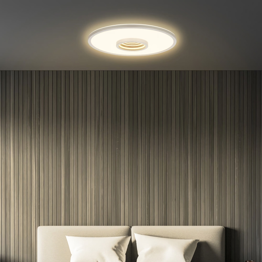 Briloner 3847014 - TORO LED griestu gaismeklis LED/18W/230V Ø 42 cm, matēts hroms