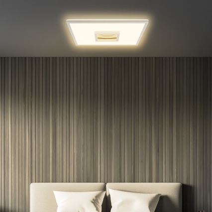 Briloner 3848014 - LED griestu lampa TORO LED/18W/230V 42x42 cm matēts hroms