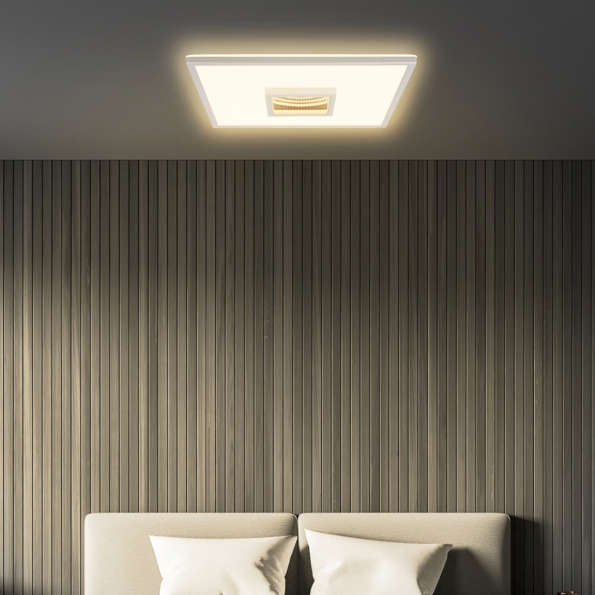 Briloner 3848014 - LED griestu lampa TORO LED/18W/230V 42x42 cm matēts hroms