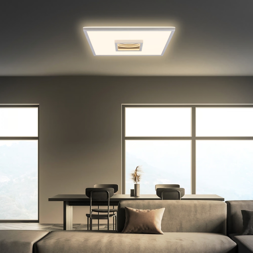 Briloner 3848014 - LED griestu lampa TORO LED/18W/230V 42x42 cm matēts hroms