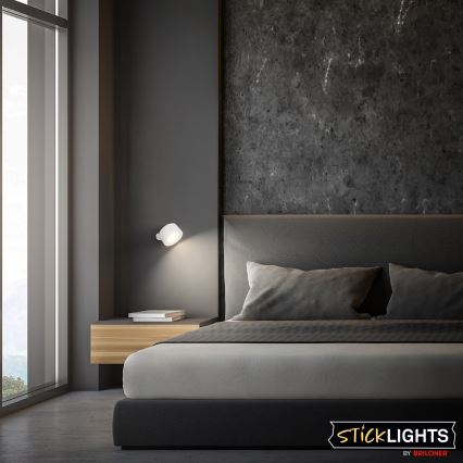 Briloner 3896016 - TARI uzlādējams sienas LED gaismeklis ar regulējamu spilgtumu LED/1,6W/5V 1500 mAh balts