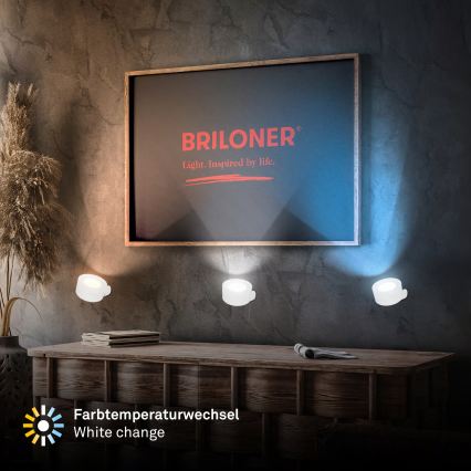 Briloner 3896016 - TARI uzlādējams sienas LED gaismeklis ar regulējamu spilgtumu LED/1,6W/5V 1500 mAh balts