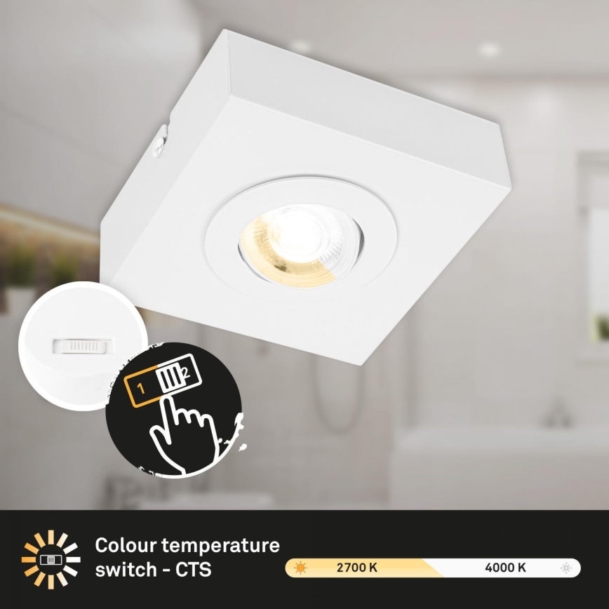 Briloner 3996016 - LED Starmetis CTS LED/4W/230V 2700/4000K balta