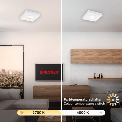 Briloner 3996016 - LED Starmetis CTS LED/4W/230V 2700/4000K balta