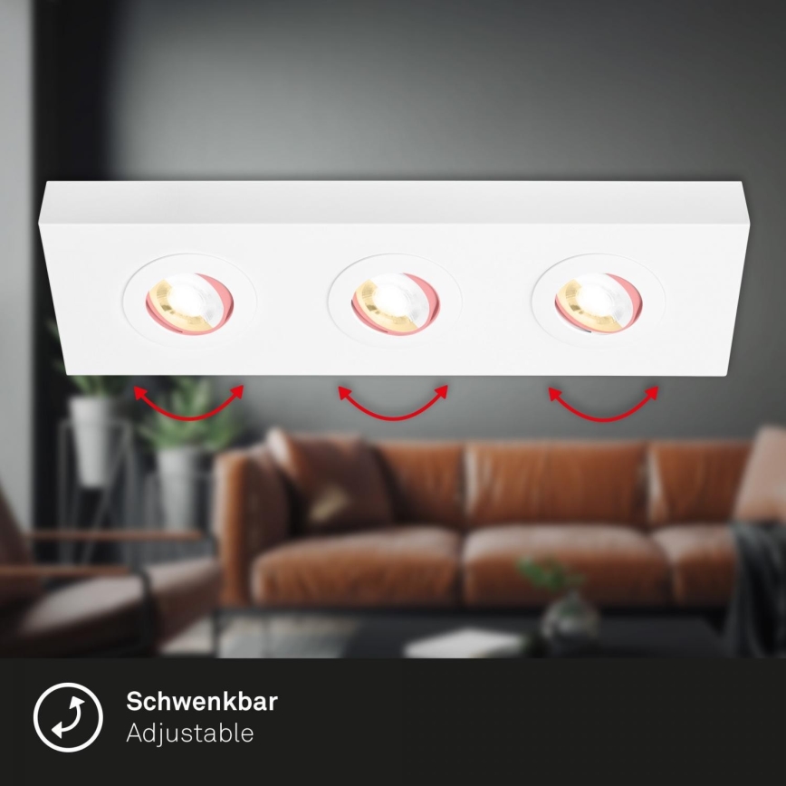 Briloner 3996036 - LED Starmetis CTS 3xLED/4W/230V 2700/4000K balta