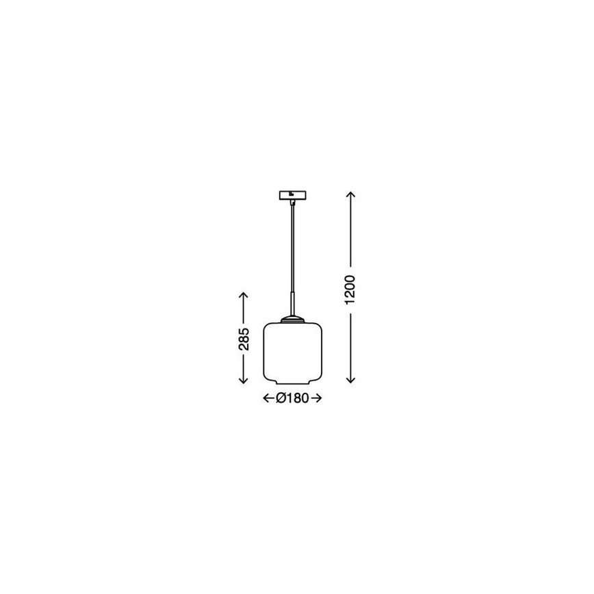Briloner 4011-017 - Lustra ar auklu 1xE27/40W/230V