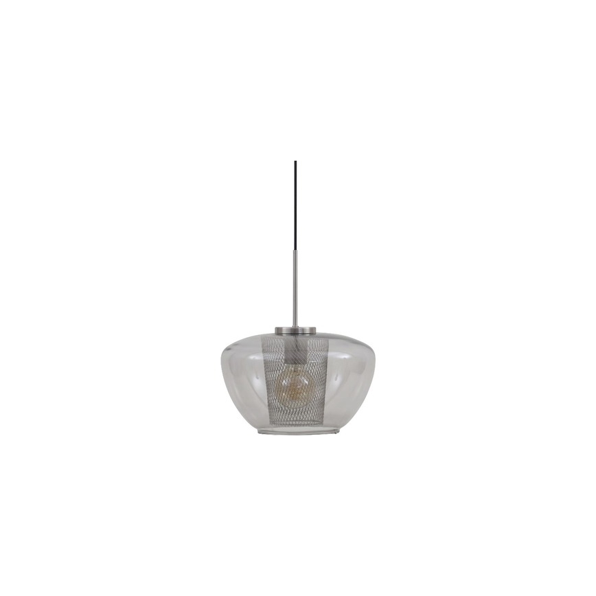Briloner 4016-014 - SEVENTIES pakaramā lustra uz vada 1xE27/40W/230V dūmakaini pelēka
