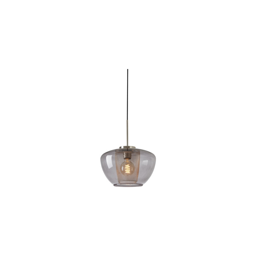 Briloner 4016-014 - SEVENTIES pakaramā lustra uz vada 1xE27/40W/230V dūmakaini pelēka
