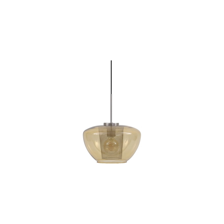 Briloner 4016-017 - Lustra ar auklu SEVENTIES 1xE27/40W/230V oranža