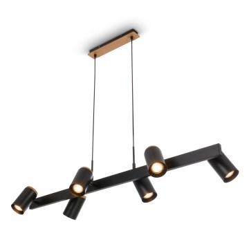 Briloner 4059065 - ERA lustra uz stieples 6xGU10/10W/230V melna