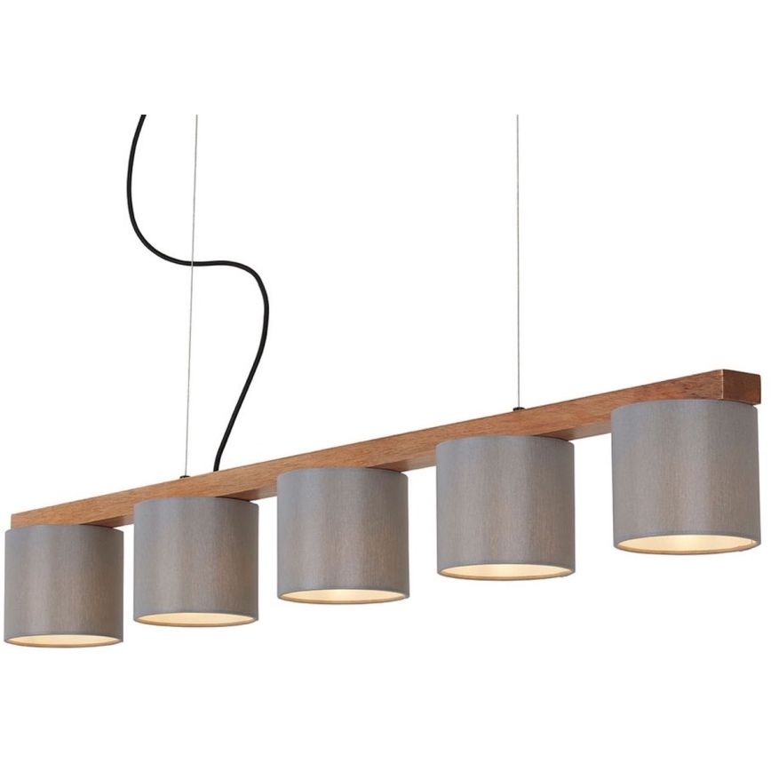 Briloner 4075-054 - Piekaramais gaismeklis uz kabeļa RHON 5xE14/25W/230V