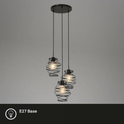 Briloner 4870-035 - Pakaramā lampa uz troses 3xE27/60W/230V