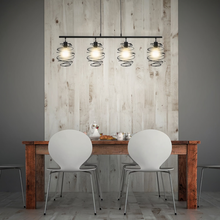 Briloner 4871-045 - Lustra uz kabeļa 4xE27/60W/230V