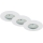 Briloner 6994-036 - Komplekts 3x LED vannas istabas iebūvējamie griestu gaismekļi LED/5W/230V IP44