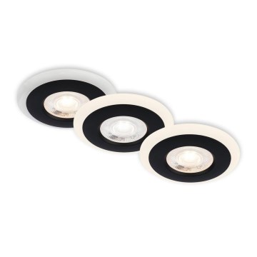 Briloner 7039-035 - KOMPLEKTS 3x LED Iegremdējama vannas istabas lampa LED/5W/230V IP44