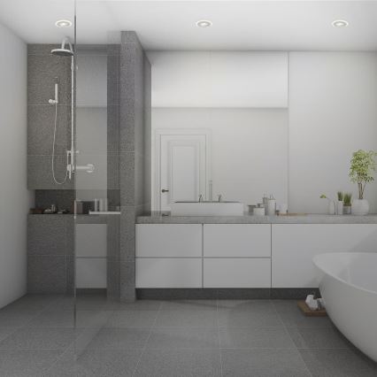 Briloner 7039034 - Komplekts 3x LED vannas istabas iebūvējamais griestu gaismeklis LED/5W/230V IP44 matēts hroms