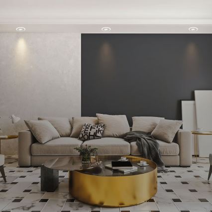 Briloner 7039034 - 3xLED komplekts: vannas istabas iebūvējami griestu gaismekļi 3xLED/5W/230V IP44 matēts hroms