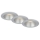 Briloner 7041-034 - KOMPLEKTS 3x LED Iegremdējama vannas istabas lampa LED/4,9W/230V IP44 sudraba