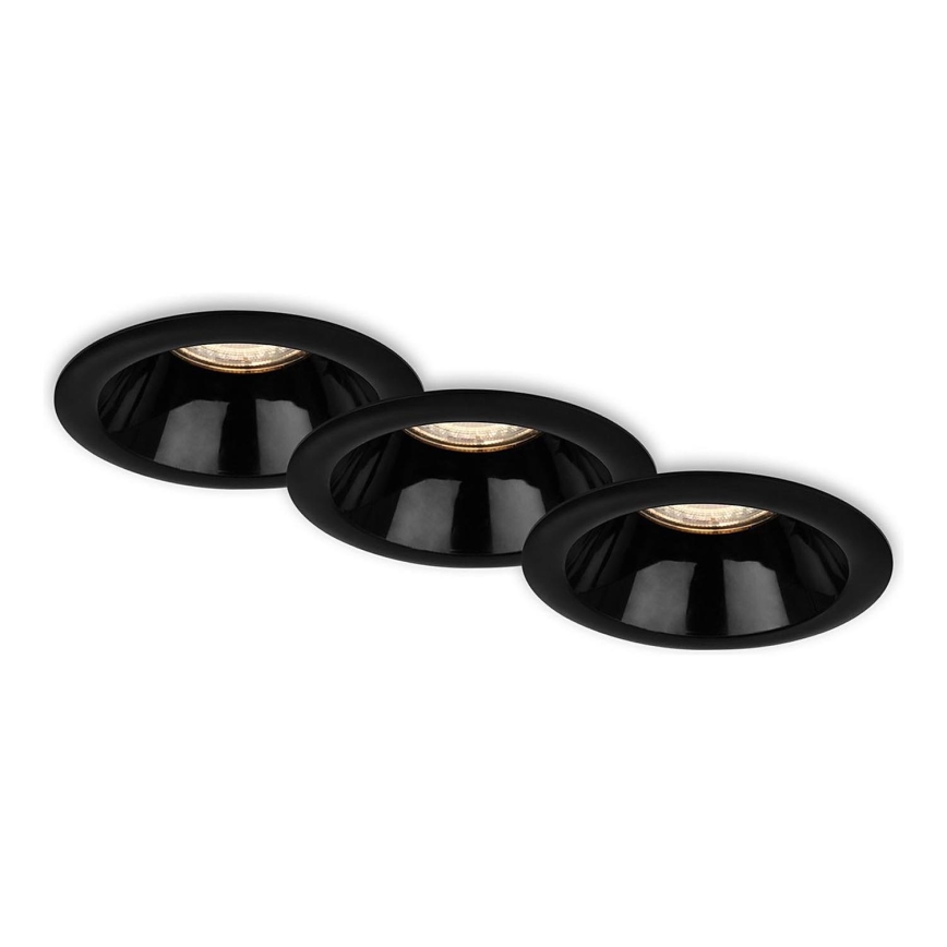 Briloner 7042-035 - KOMPLEKTS 3x Vannas istabas iegremdējama lampa 1xGU10/9W/230V IP23