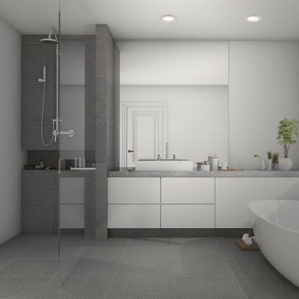 Briloner 7049014 - Regulējams iebūvējamais vannasistabas LED griestu gaismeklis LED/6W/230V 3000K IP44 matēts hroms