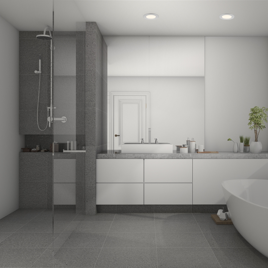 Briloner 7049014 - Regulējams iebūvējamais vannasistabas LED griestu gaismeklis LED/6W/230V 3000K IP44 matēts hroms