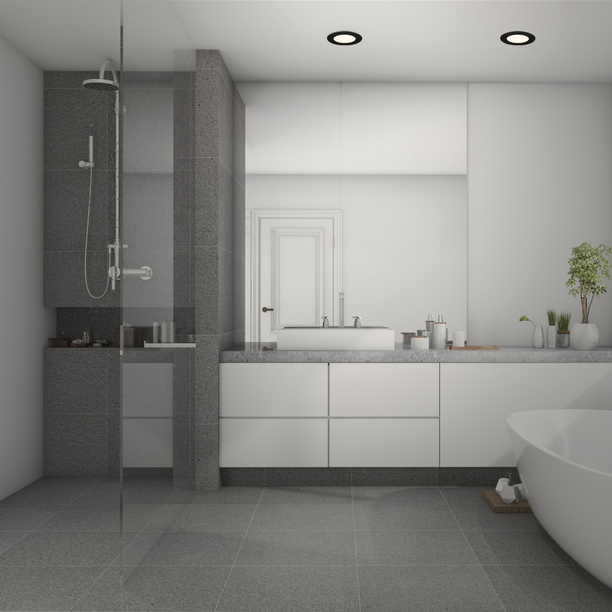 Briloner 7049015 - LED aptumšojams vannas istabas iebūvējamais griestu gaismeklis LED/6W/230V 3000K IP44 melns