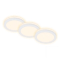 Briloner 7055-036 - KOMPLEKTS 3x LED Iegremdējama vannas istabas lampa LED/3W/230V IP44
