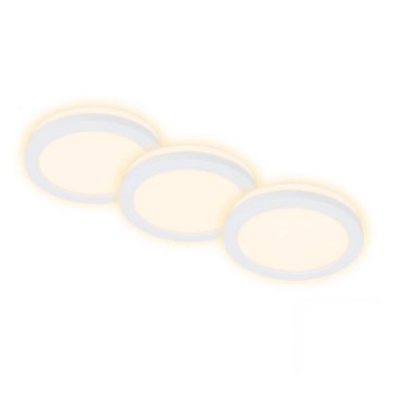 Briloner 7055-036 - KOMPLEKTS 3x LED Iegremdējama vannas istabas lampa LED/3W/230V IP44