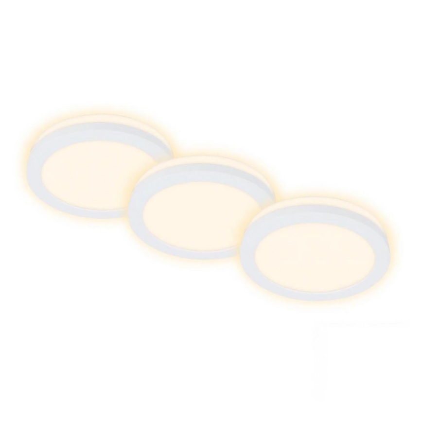 Briloner 7055-036 - KOMPLEKTS 3x LED Iegremdējama vannas istabas lampa LED/3W/230V IP44