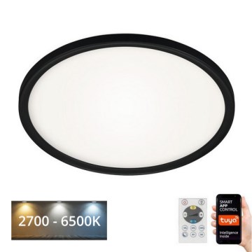 Briloner 7058-015 - LED Aptumšojama lampa SLIM LED/18W/230V 2700-6500K Wi-Fi Tuya + tālvadības pults