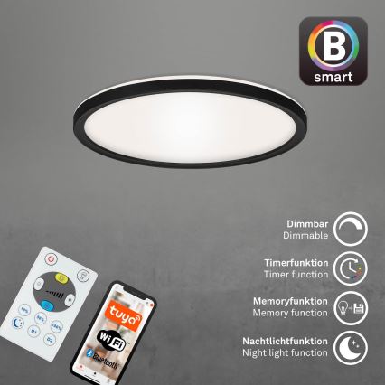 Briloner 7058-015 - LED Aptumšojama lampa SLIM LED/18W/230V 2700-6500K Wi-Fi Tuya + tālvadības pults