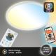 Briloner 7058-016 - LED Aptumšojama lampa SLIM LED/18W/230V 2700-6500K Wi-Fi Tuya + tālvadības pults