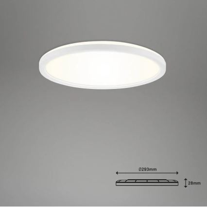 Briloner 7058-016 - LED Aptumšojama lampa SLIM LED/18W/230V 2700-6500K Wi-Fi Tuya + tālvadības pults