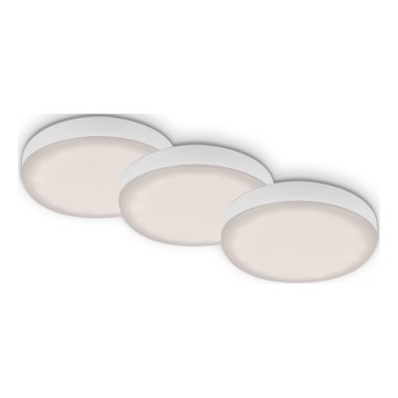 Briloner 7061-436 - KOMPLEKTS 3x LED Iegremdējama vannas istabas lampa LED/3W/230V IP44