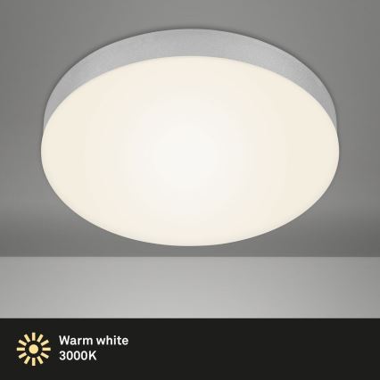Briloner 7066-014 - LED Griestu lampa FLAME LED/21W/230V 3000K sudraba d. 28,7 cm