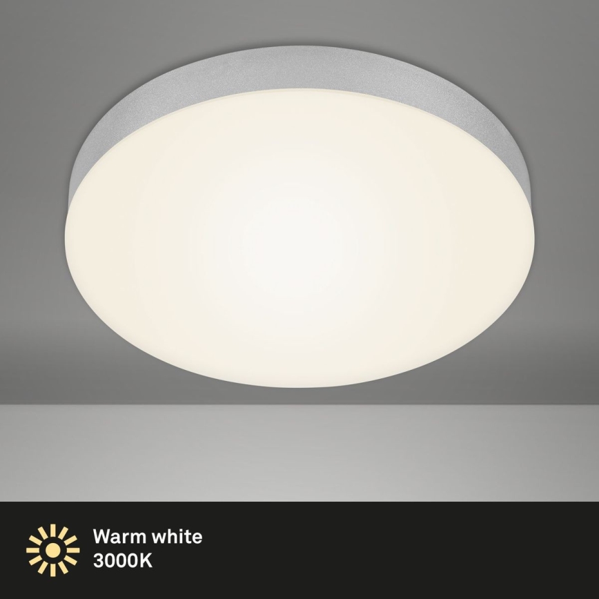 Briloner 7066-014 - LED Griestu lampa FLAME LED/21W/230V 3000K sudraba d. 28,7 cm