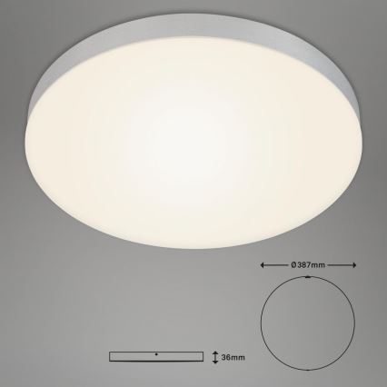 Briloner 7068-014 - LED Griestu lampa FLAME LED/24,5W/230V 3000K d. 38 cm sudraba